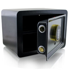 Elektronisks seifs, 35,5x25,5x25 cm, melns cena un informācija | Seifi | 220.lv