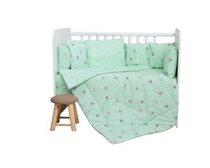 Комплект постельного белья Lorelli Ranforce Friends Green, 100х150 см, из 5 предметов цена и информация | Детское постельное бельё | 220.lv