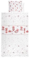 Lorelli bērnu gultas veļas komplekts Bears&Pillows Beige, 100x150 cm, 4 daļu цена и информация | Детское постельное бельё | 220.lv