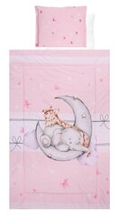 Lorelli bērnu gultas veļas komplekts Butterflies Pink, 100x150 cm, 4 daļu цена и информация | Детское постельное бельё | 220.lv