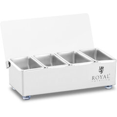 Royal Catering bārmeņu konteiners, 4x0,4L cena un informācija | Trauki pārtikas uzglabāšanai | 220.lv