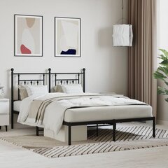 Каркас кровати, 140x200 см, чёрный цена и информация | Кровати | 220.lv