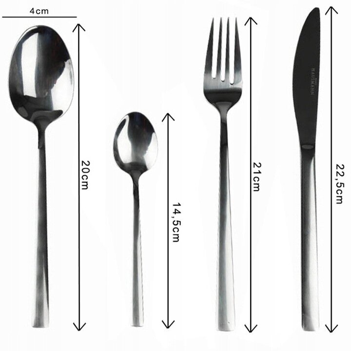 Karl Hausmann galda piederumu komplekts, 72 gab. cena un informācija | Galda piederumi | 220.lv