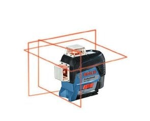 Multilīniju lāzers Bosch 3-Way Line GLL 3-80 C cena un informācija | Rokas instrumenti | 220.lv