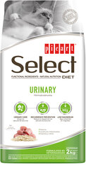Select Diet Urinary kaķiem ar vistu un rīsiem, 2kg cena un informācija | Sausā barība kaķiem | 220.lv