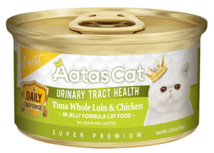 Консервы для кошек Aatas Cat Urinary Tract Health Tuna & Chicken, 80 г цена и информация | Консервы для котов | 220.lv