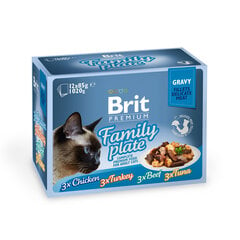 Brit Premium kaķiem, 12x85 g cena un informācija | Konservi kaķiem | 220.lv