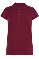 Dāmu polo krekls bordo krāsā цена и информация | Женские футболки | 220.lv