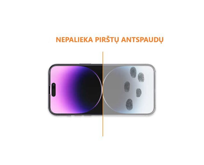 Aizsargstikls rūdīts stikls iPhone 15 Pro 3 gab. cena un informācija | Ekrāna aizsargstikli | 220.lv