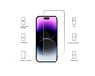 Aizsargstikls rūdīts stikls iPhone 15 Pro Max 3 in1 cena un informācija | Ekrāna aizsargstikli | 220.lv