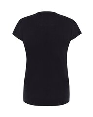 Женская однотонная футболка, черная  цена и информация | Футболка женская | 220.lv