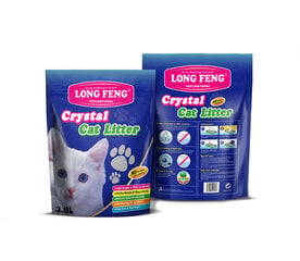 Long Feng silikāta smiltis ar lavandas aromātu kaķiem 3,8L cena un informācija | Būri un aksesuāri grauzējiem | 220.lv