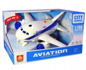 Lidmašīna ar gaismas un skaņas efektu City Service Aviation cena un informācija | Rotaļlietas zēniem | 220.lv
