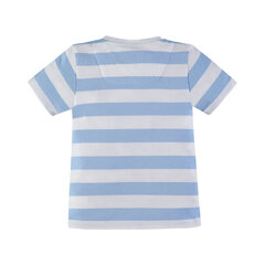 Krekls ar īsām piedurknēm zēniem Kanz, zils/balts cena un informācija | Zēnu krekli | 220.lv