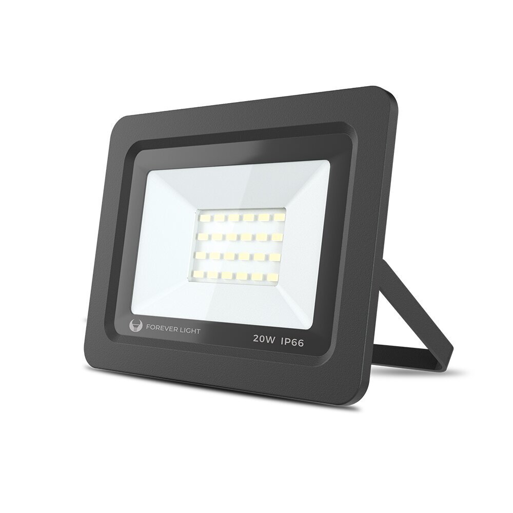 Prožektors LED Proxim II Forever Light 20W 6000K, melns cena un informācija | Āra apgaismojums | 220.lv