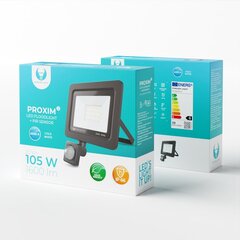 Forever PROXIM II Комнатный & Уличный IP66 LED PIR Прожектор  20W 1600 люменов холодно белый 6000K Черный цена и информация | Уличное освещение | 220.lv