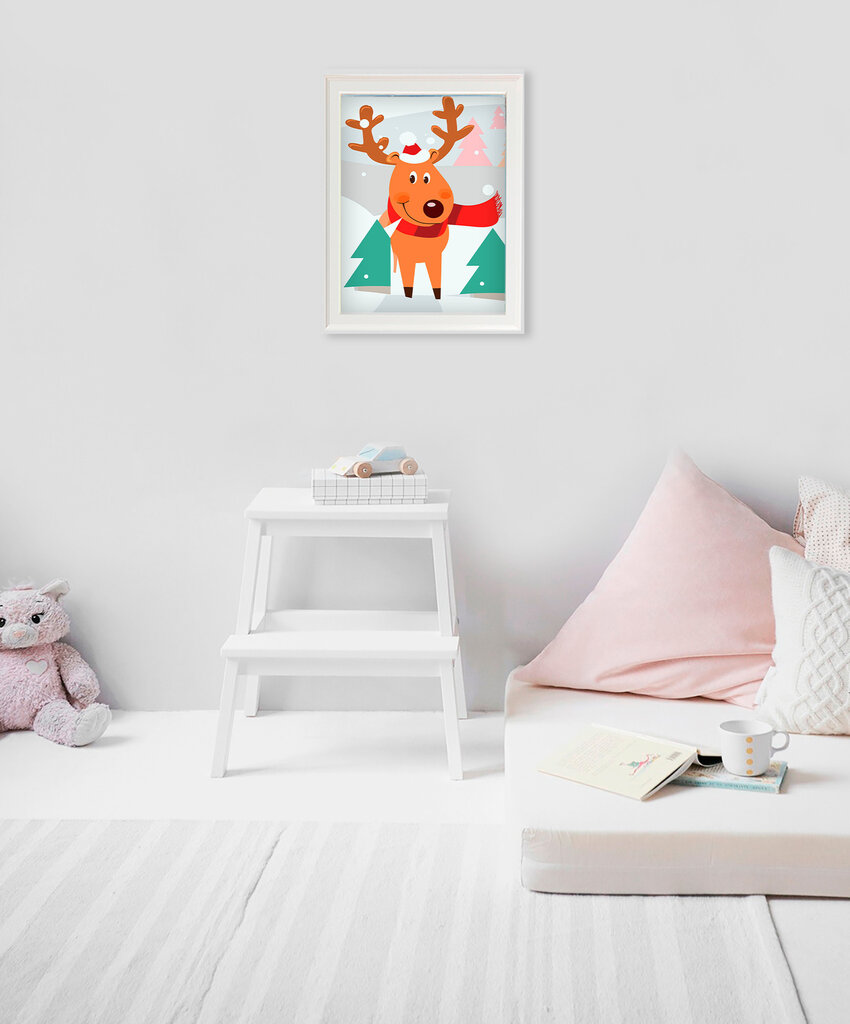 Glezna pēc numuriem TM Varvikas - Christmas Reindeer MC1091e 20x30 cm цена и информация | Gleznas pēc numuriem | 220.lv