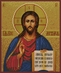 Dimantu mozaīkas komplekts uz rāmja TM Varvikas - Jesus Christ Almighty LD001e 30x35 cm цена и информация | Алмазная мозаика | 220.lv