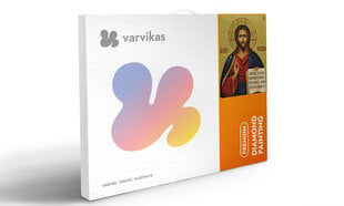 Dimantu mozaīkas komplekts uz rāmja TM Varvikas - Jesus Christ Almighty LD001e 30x35 cm цена и информация | Алмазная мозаика | 220.lv