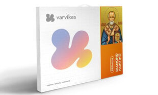 Dimantu mozaīkas komplekts uz rāmja TM Varvikas - Saint Nicholas of Myra LD004e 30x35 cm цена и информация | Алмазная мозаика | 220.lv