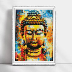 Dimantu mozaīkas komplekts uz rāmja TM Varvikas - The Buddha LE146e 30x40 cm cena un informācija | Dimantu mozaīkas | 220.lv