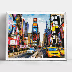 Dimantu mozaīkas komplekts uz rāmja TM Varvikas - Times Square LG323e 40x50 cm cena un informācija | Dimantu mozaīkas | 220.lv