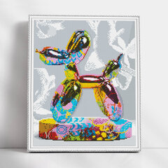 Dimantu mozaīkas komplekts uz rāmja TM Varvikas - Balloon Dog LG326e 40x50 cm цена и информация | Алмазная мозаика | 220.lv