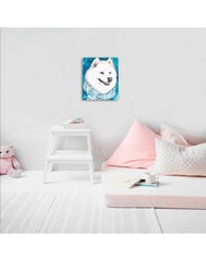 Glezna pēc numuriem TM Varvikas - Fluffy White Dog ME1111e 30x40 cm cena un informācija | Gleznas pēc numuriem | 220.lv