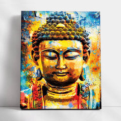 Glezna pēc numuriem TM Varvikas - Buddha ME1152e 30x40 cm cena un informācija | Gleznas pēc numuriem | 220.lv
