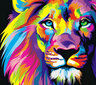 Glezna pēc numuriem TM Varvikas - Rainbow Lion MG2034e 40x50 cm цена и информация | Gleznas pēc numuriem | 220.lv