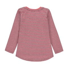 T-krekls ar garām piedurknēm meitenēm Kanz, pelēks/rozā cena un informācija | Krekli, bodiji, blūzes meitenēm | 220.lv