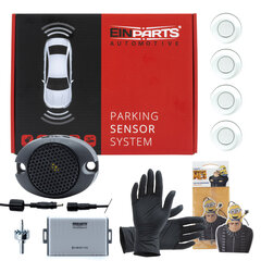 Parkošanās sistēma ar 4 sensoriem 22mm ar skaņas signālu EinParts, Pērle cena un informācija | Parkošanas sistēmas | 220.lv