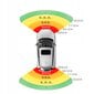 Parkošanās sistēma ar 8 sensoriem 22mm ar LED displeju EinParts, Melns cena un informācija | Parkošanas sistēmas | 220.lv