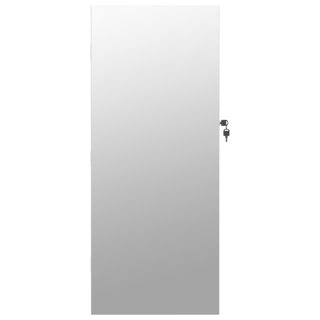 Rotaslietu skapītis ar spoguli un LED vidaXL, balts цена и информация | Spoguļi | 220.lv