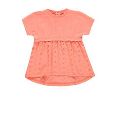 Платье для девочек с короткими рукавами, розовое, Kanz цена и информация | Юбки, платья для новорожденных | 220.lv