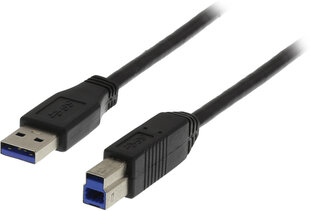 Deltaco, USB-A/USB-B, 1 m cena un informācija | Kabeļi un vadi | 220.lv