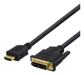 Deltaco, HDMI - DVI, 7 m cena un informācija | Kabeļi un vadi | 220.lv