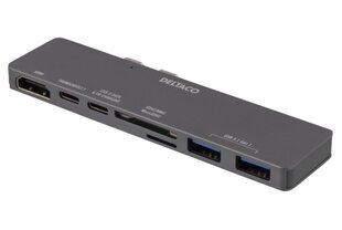 Deltaco USBC-1290 цена и информация | Адаптеры и USB разветвители | 220.lv