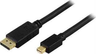 Deltaco, DisplayPort - Mini DisplayPort, 5.0m cena un informācija | Kabeļi un vadi | 220.lv