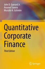 Quantitative Corporate Finance 3rd ed. 2022 cena un informācija | Ekonomikas grāmatas | 220.lv