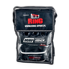 MMA cimdi Ring Attack RR-99, M, melni цена и информация | Боевые искусства | 220.lv