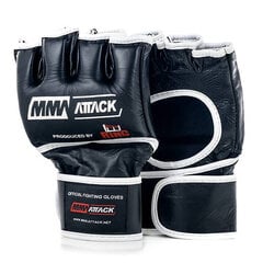 MMA cimdi Ring Attack RR-99, M, melni цена и информация | Боевые искусства | 220.lv