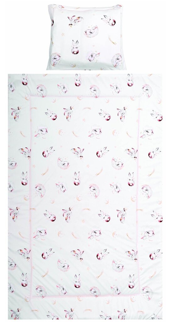 Lorelli gultas veļas komplekts Bunny, 100x150 cm, 3 daļu цена и информация | Bērnu gultas veļa | 220.lv