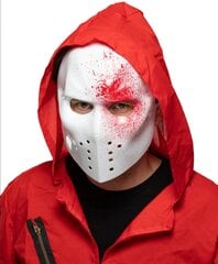 Halovīna maska asiņainajai piektdienai 13, balta-sarkana cena un informācija | Karnevāla kostīmi, maskas un parūkas | 220.lv
