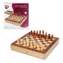 Koka 2in1 šahs/dambrete cena un informācija | Galda spēles | 220.lv