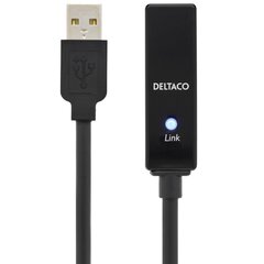 Deltaco, USB-A, 5 m cena un informācija | Kabeļi un vadi | 220.lv