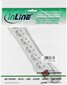 Pagarinātājs InLine 6 kontaktdakšu, 5 m, balts цена и информация | Pagarinātāji | 220.lv