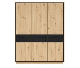 Шкаф трехдверный Pont, коричневый цвет цена и информация | Шкафы | 220.lv