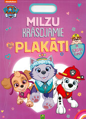 Milzu krāsojamie plakāti. Paw patrol ( rozā) цена и информация | Книжки - раскраски | 220.lv