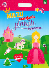 Milzu krāsojamie plakāti. Princeses цена и информация | Книжки - раскраски | 220.lv